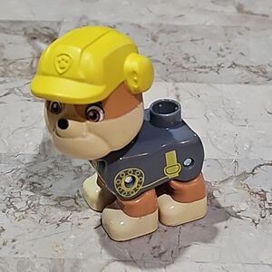 PAW Patrol Pup‎ Lego Duplo compatible Mega Bloks figure Rubble